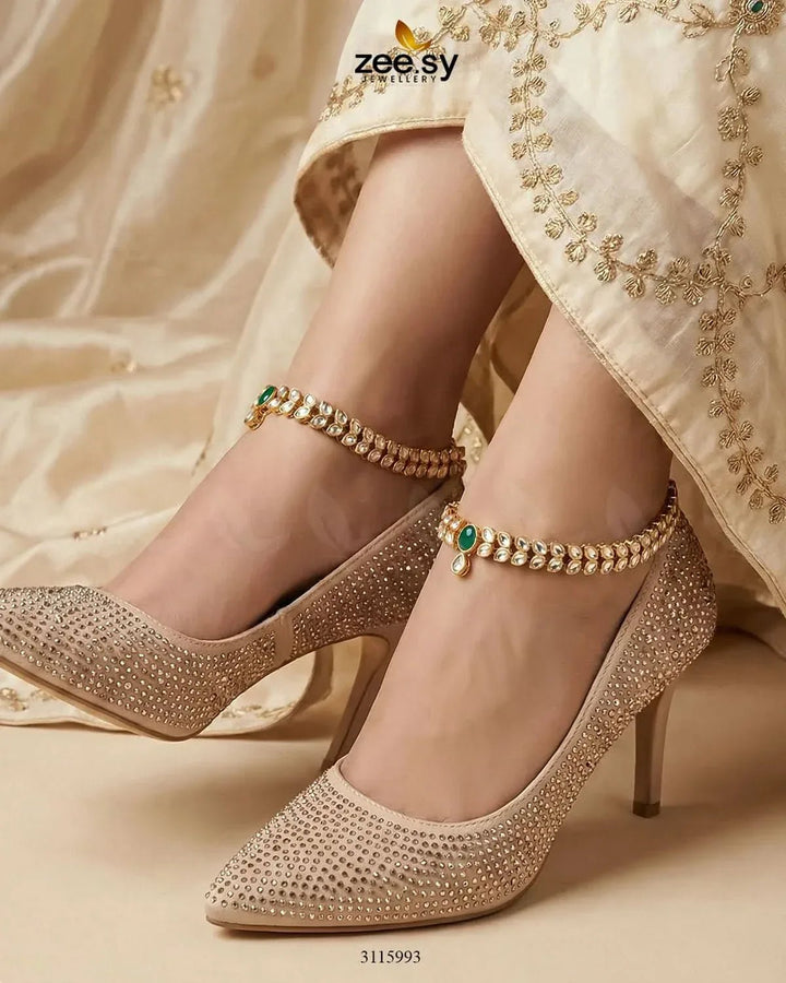 Arezzo Anklet Anklets - Zeesy Jewellery Pakistan | Premium Artificial & Imitation Jewellery