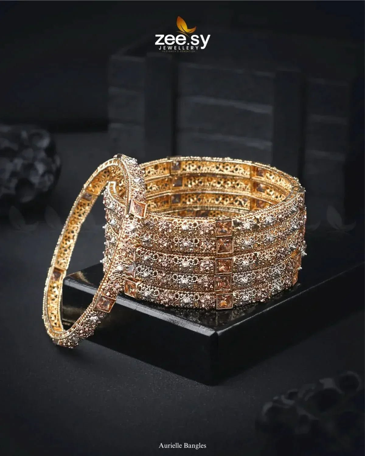 Aurielle Bangles Bangles - Zeesy Jewellery Pakistan | Premium Artificial & Imitation Jewellery