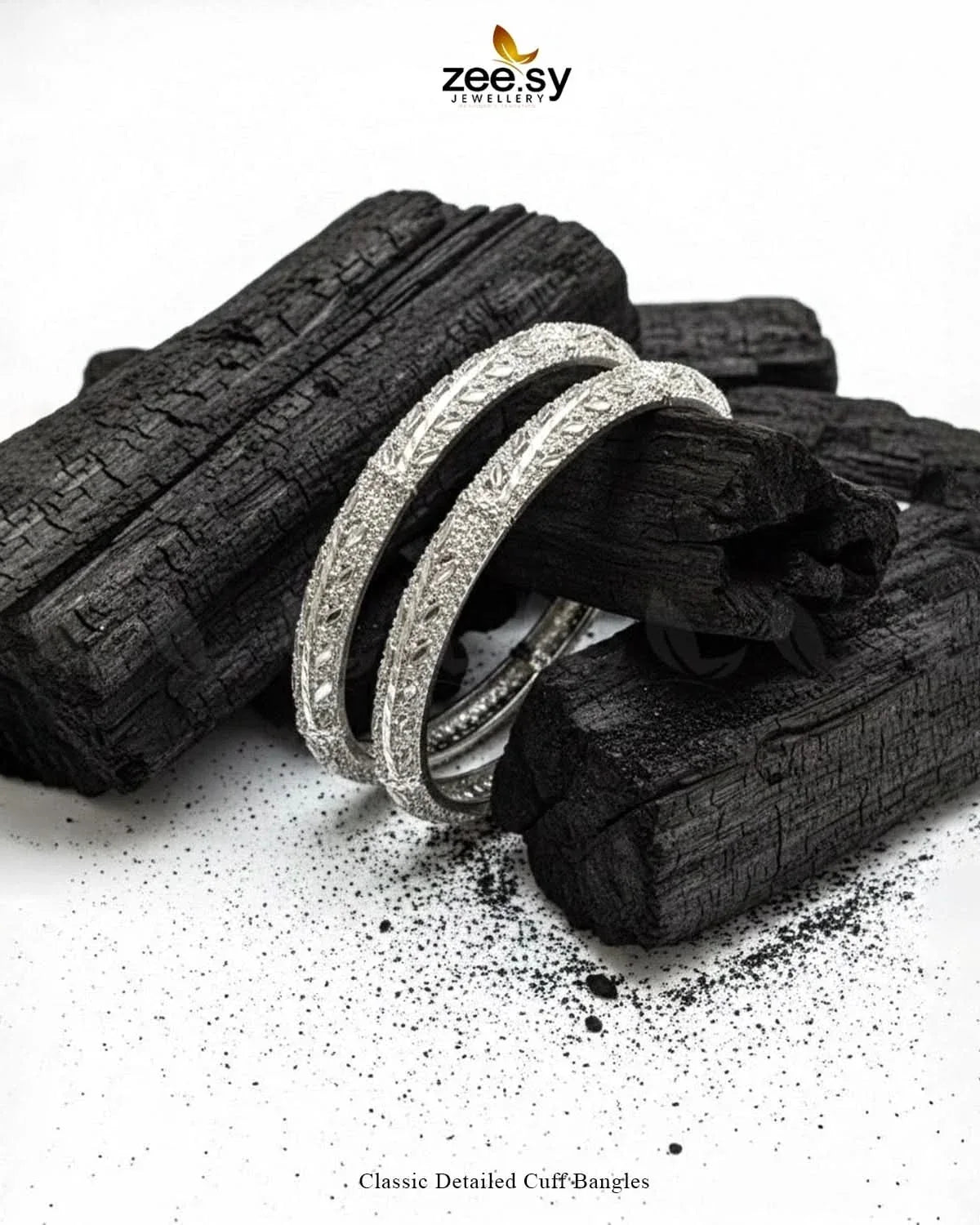Classic Detailed Cuff Bangles BANGLES - Zeesy Jewellery Pakistan | Premium Artificial & Imitation Jewellery