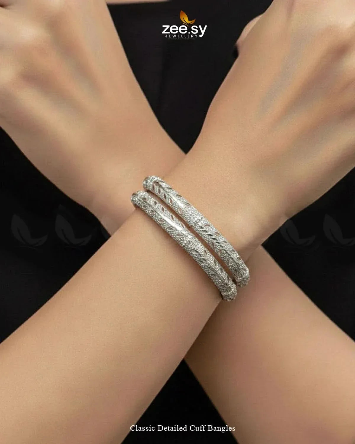 Classic Detailed Cuff Bangles BANGLES - Zeesy Jewellery Pakistan | Premium Artificial & Imitation Jewellery