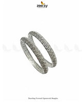 Dazzling Frosted Openwork Bangles BANGLES - Zeesy Jewellery Pakistan | Premium Artificial & Imitation Jewellery