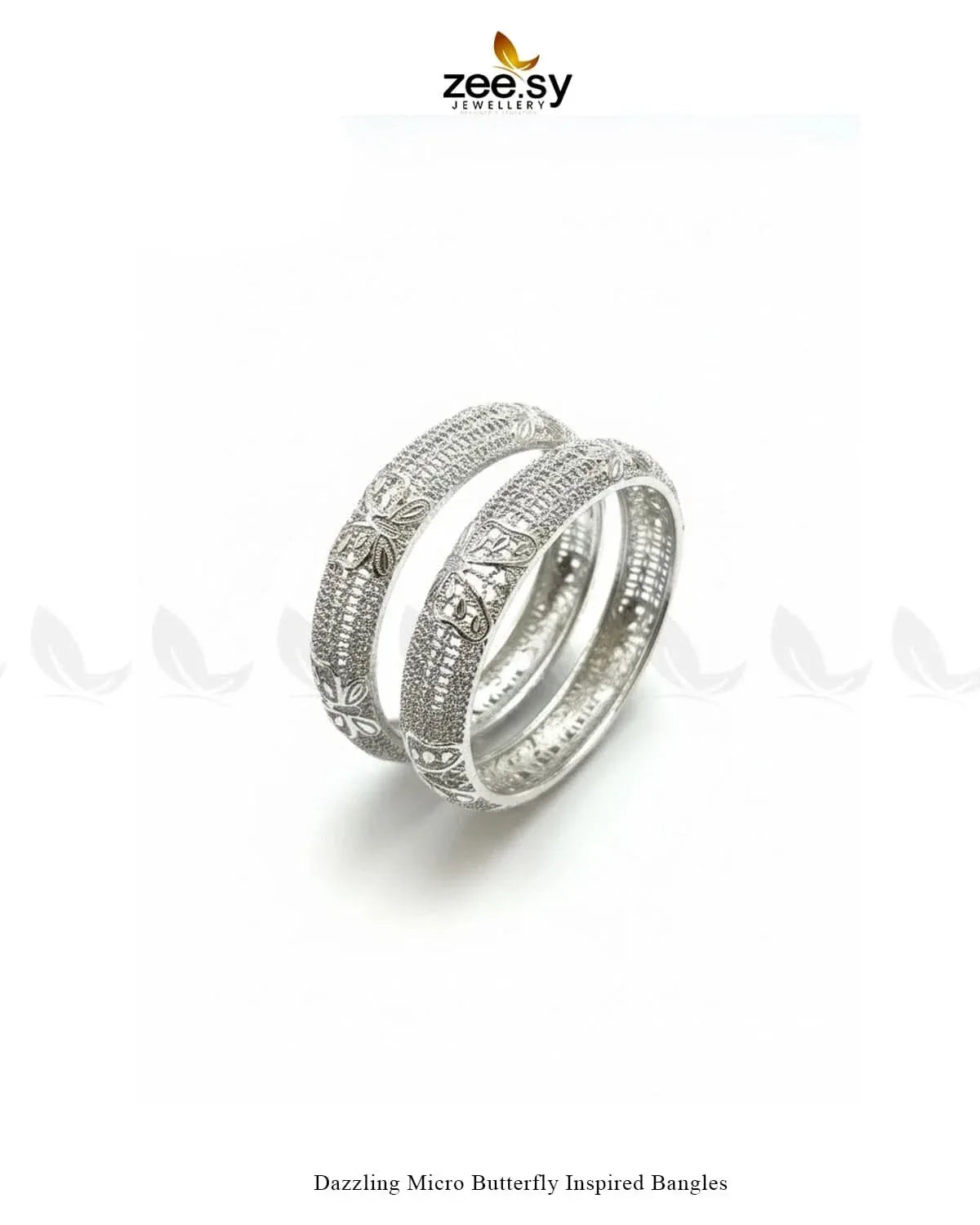 Dazzling Micro Butterfly Inspired Bangles BANGLES - Zeesy Jewellery Pakistan | Premium Artificial & Imitation Jewellery