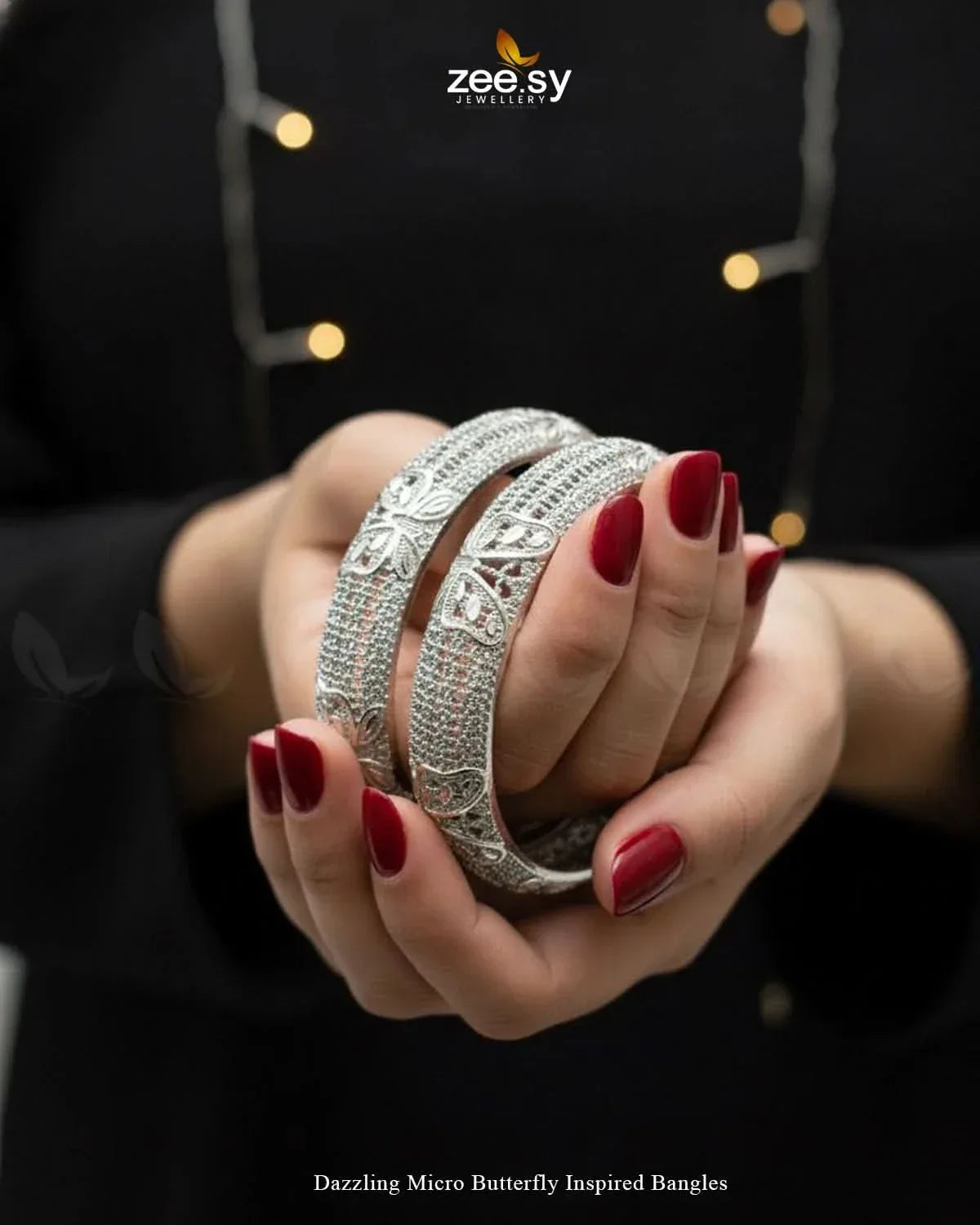 Dazzling Micro Butterfly Inspired Bangles BANGLES - Zeesy Jewellery Pakistan | Premium Artificial & Imitation Jewellery