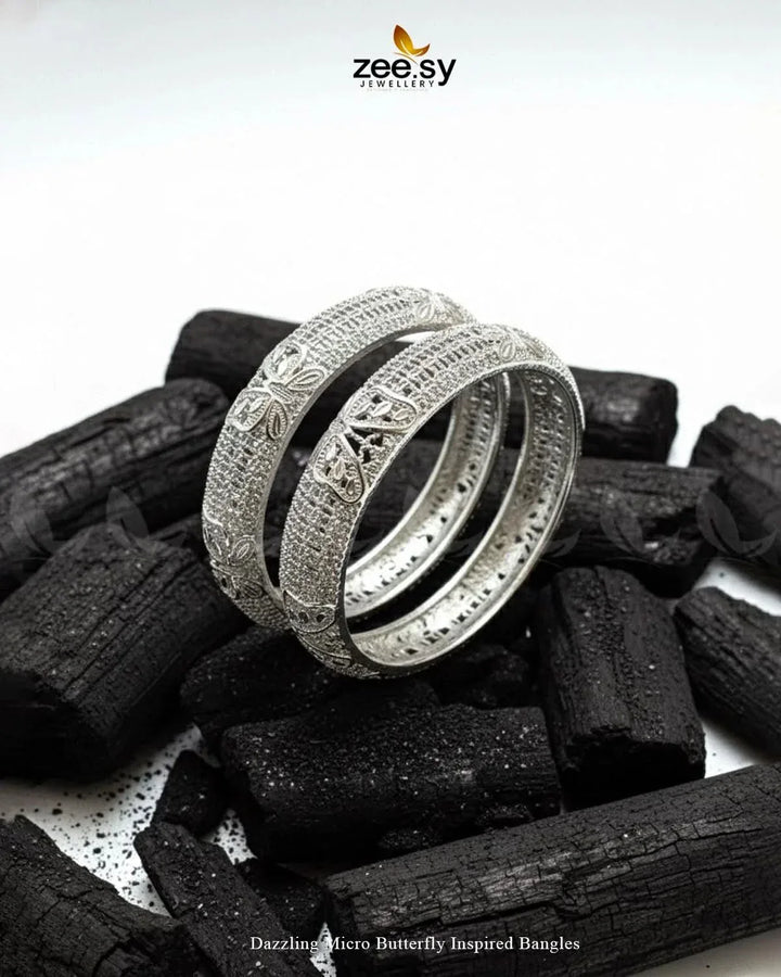 Dazzling Micro Butterfly Inspired Bangles BANGLES - Zeesy Jewellery Pakistan | Premium Artificial & Imitation Jewellery