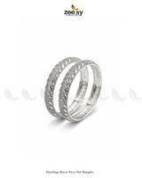 Dazzling Micro Pavé Net Bangles BANGLES - Zeesy Jewellery Pakistan | Premium Artificial & Imitation Jewellery