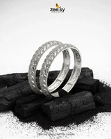 Dazzling Micro Pavé Net Bangles BANGLES - Zeesy Jewellery Pakistan | Premium Artificial & Imitation Jewellery