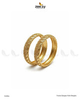 Fusion Kangan Style Bangles - Golden BANGLES - Zeesy Jewellery Pakistan | Premium Artificial & Imitation Jewellery