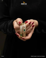 Gilded Scepter Crystal Arm Bangles BANGLES - Zeesy Jewellery Pakistan | Premium Artificial & Imitation Jewellery