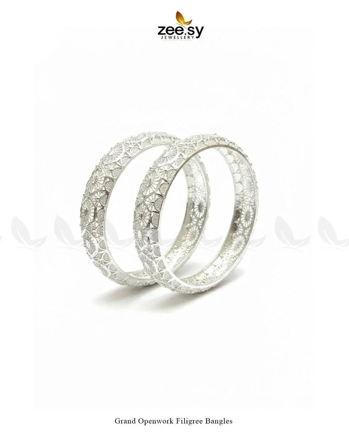 Grand Openwork Filigree Bangles BANGLES - Zeesy Jewellery Pakistan | Premium Artificial & Imitation Jewellery