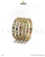 Luxurious Precious Formed Bangles - Multi BANGLES - Zeesy Jewellery Pakistan | Premium Artificial & Imitation Jewellery