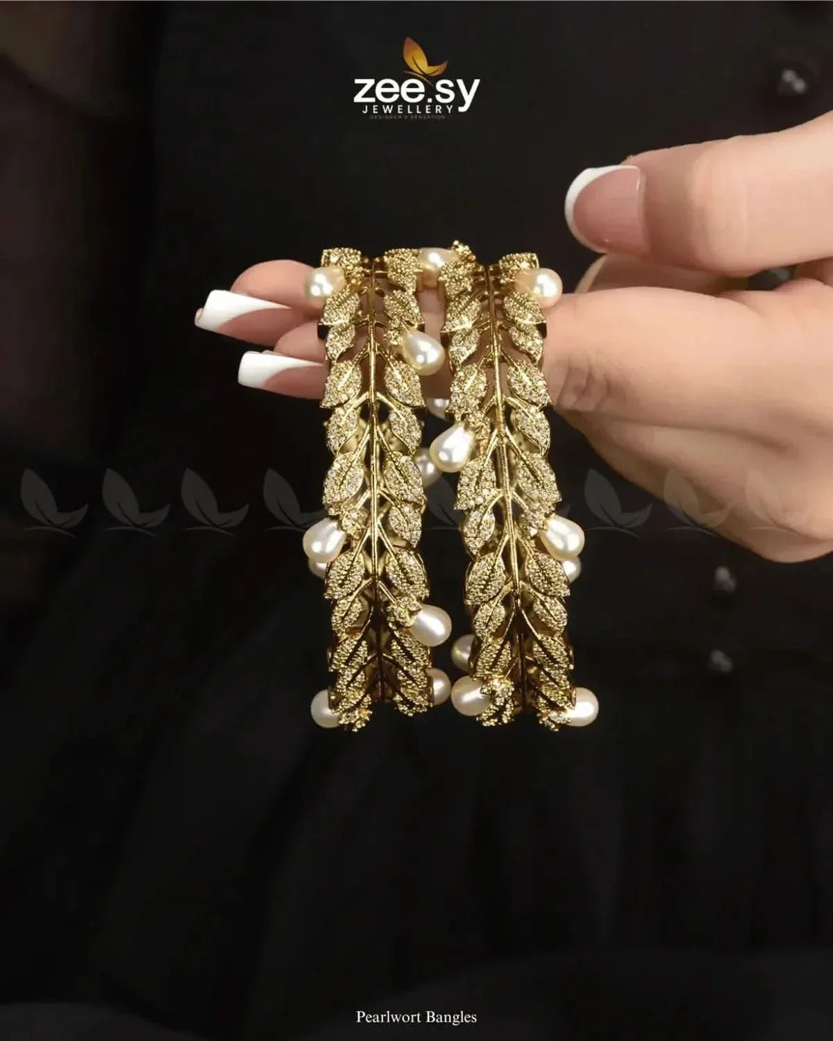 Pearlwort Bangles BANGLES - Zeesy Jewellery Pakistan | Premium Artificial & Imitation Jewellery