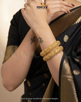 Rich Heritage Scrollwork Adornment Bangles BANGLES - Zeesy Jewellery Pakistan | Premium Artificial & Imitation Jewellery