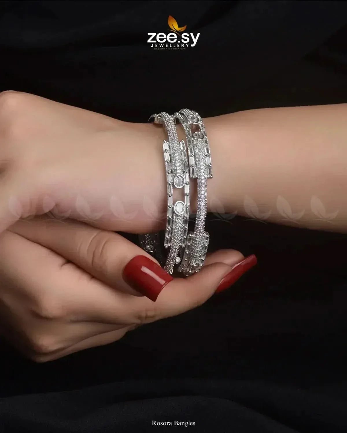 Rosora Bangles Bangles - Zeesy Jewellery Pakistan | Premium Artificial & Imitation Jewellery