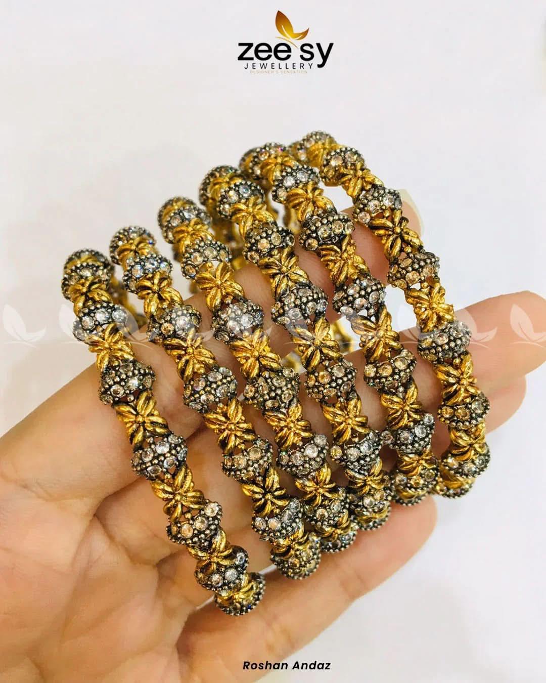 Roshan Andaz 2.8 Large Bangles - Zeesy Jewellery Pakistan | Premium Artificial & Imitation Jewellery