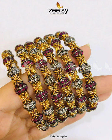 Zeba Bangles 2.8 Large Bangles - Zeesy Jewellery Pakistan | Premium Artificial & Imitation Jewellery