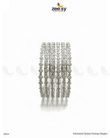 Substantial Opulent Heritage Bangles - Silver BANGLES - Zeesy Jewellery Pakistan | Premium Artificial & Imitation Jewellery