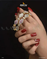 Alyssum Bangles Fuchsia BANGLES - Zeesy Jewellery Pakistan | Premium Artificial & Imitation Jewellery