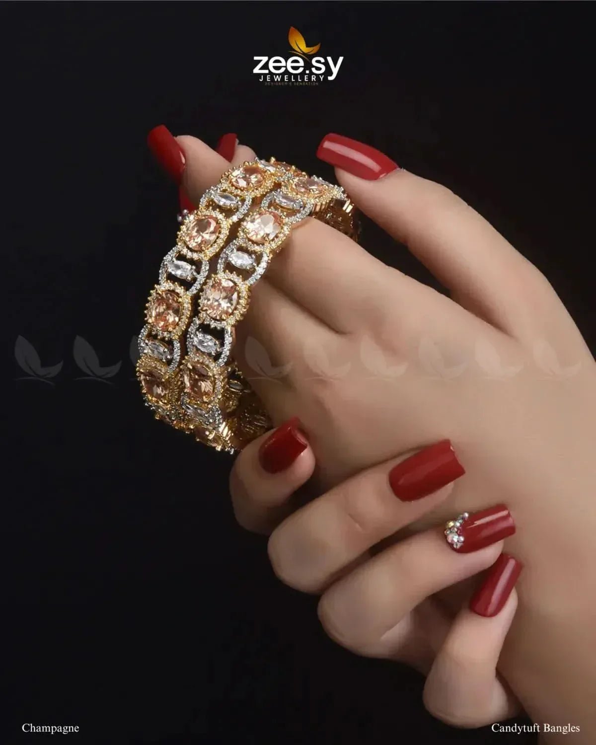 Candytuft Bangles - Zeesy.pk