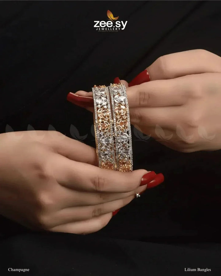 Lilium Bangles BANGLES - Zeesy Jewellery Pakistan | Premium Artificial & Imitation Jewellery
