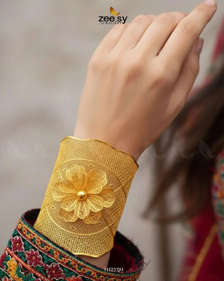 Dimensional Meshwork Bangle Ring Set BANGLES - Zeesy Jewellery Pakistan | Premium Artificial & Imitation Jewellery