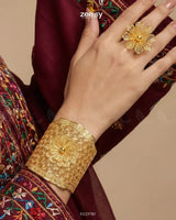 Handcrafted Floral Jali Bangle Set BANGLES - Zeesy Jewellery Pakistan | Premium Artificial & Imitation Jewellery