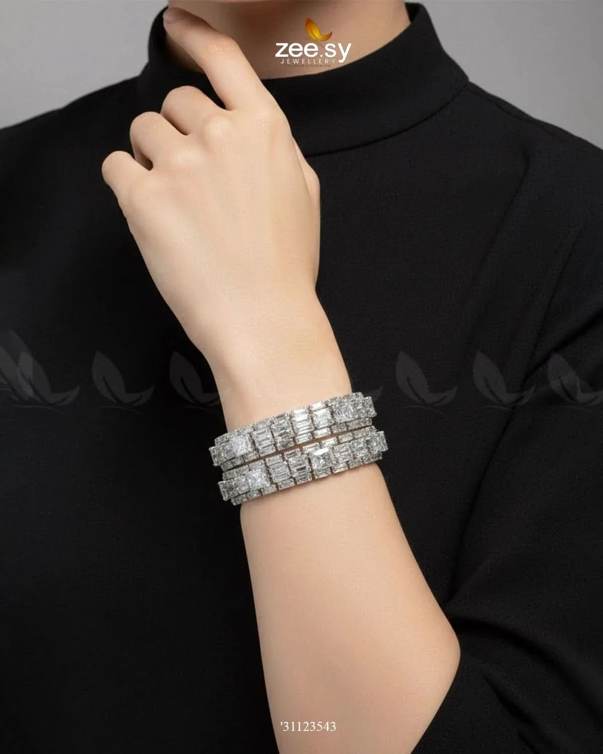 Luxuriouse Ancestral Stream Embrace Bangles BANGLES - Zeesy Jewellery Pakistan | Premium Artificial & Imitation Jewellery