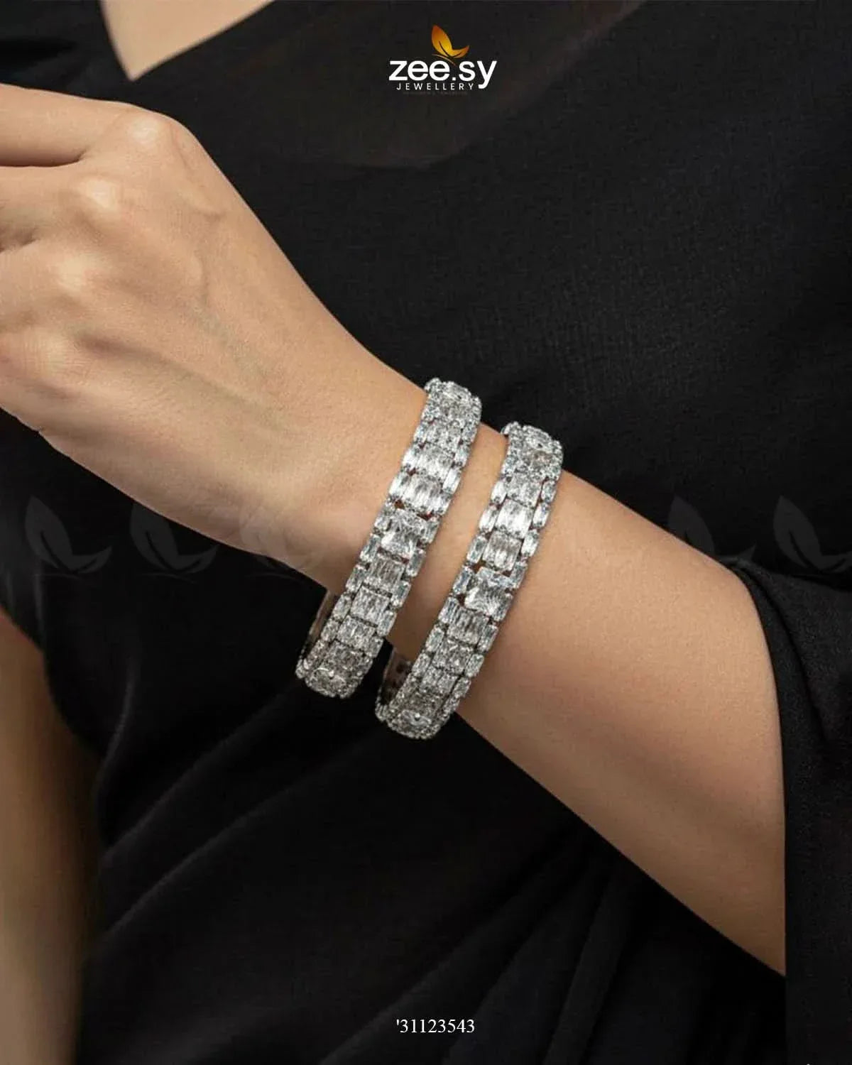 Luxuriouse Ancestral Stream Embrace Bangles BANGLES - Zeesy Jewellery Pakistan | Premium Artificial & Imitation Jewellery