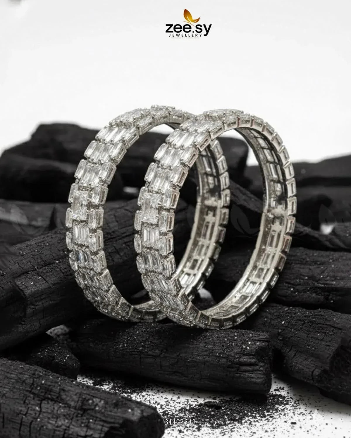 Luxuriouse Ancestral Stream Embrace Bangles BANGLES - Zeesy Jewellery Pakistan | Premium Artificial & Imitation Jewellery