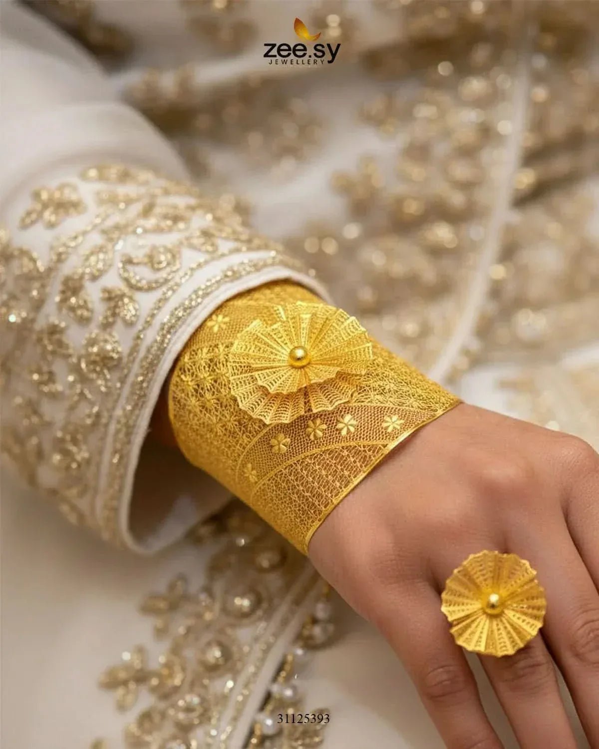 Marhaba Baai Armlet Bangle Ring Set BANGLES - Zeesy Jewellery Pakistan | Premium Artificial & Imitation Jewellery