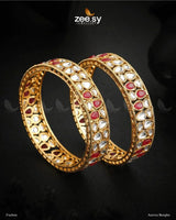 Aurora Bangles Fuchsia Bangles - Zeesy Jewellery Pakistan | Premium Artificial & Imitation Jewellery