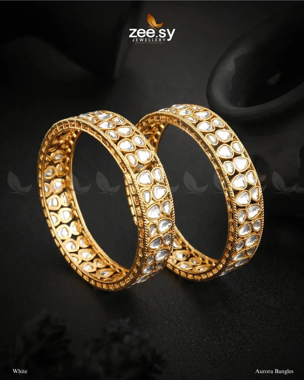 Aurora Bangles White Bangles - Zeesy Jewellery Pakistan | Premium Artificial & Imitation Jewellery
