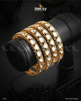 Hina Khan Bangles White Bangles - Zeesy Jewellery Pakistan | Premium Artificial & Imitation Jewellery