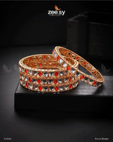 Kavya Bangles Fuchsia Bangles - Zeesy Jewellery Pakistan | Premium Artificial & Imitation Jewellery