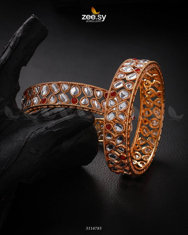 Saffron Bangles Fuchsia 2*4 Bangles - Zeesy Jewellery Pakistan | Premium Artificial & Imitation Jewellery