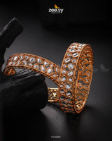 Saffron Bangles White 2*8 Bangles - Zeesy Jewellery Pakistan | Premium Artificial & Imitation Jewellery