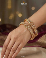 Royal Neel Cluster Pave Bangles BANGLES - Zeesy Jewellery Pakistan | Premium Artificial & Imitation Jewellery