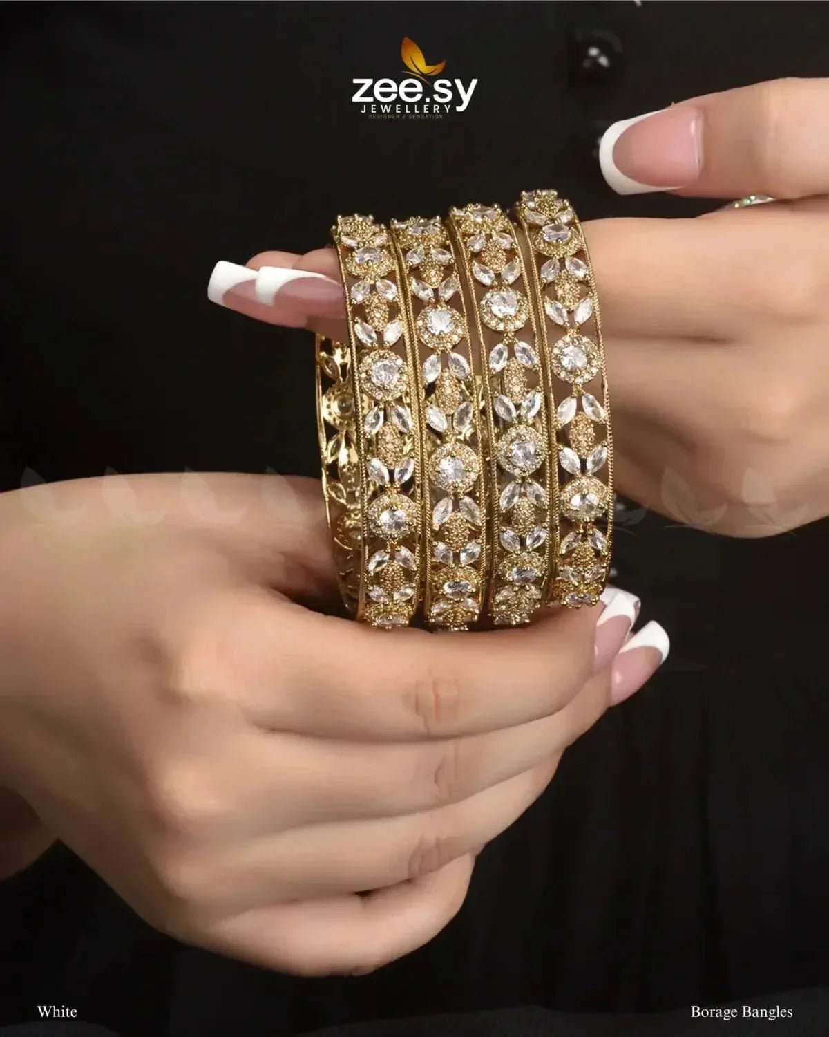 Borage Bangles Bangles - Zeesy Jewellery Pakistan