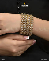 Borage Bangles White Bangles - Zeesy Jewellery Pakistan