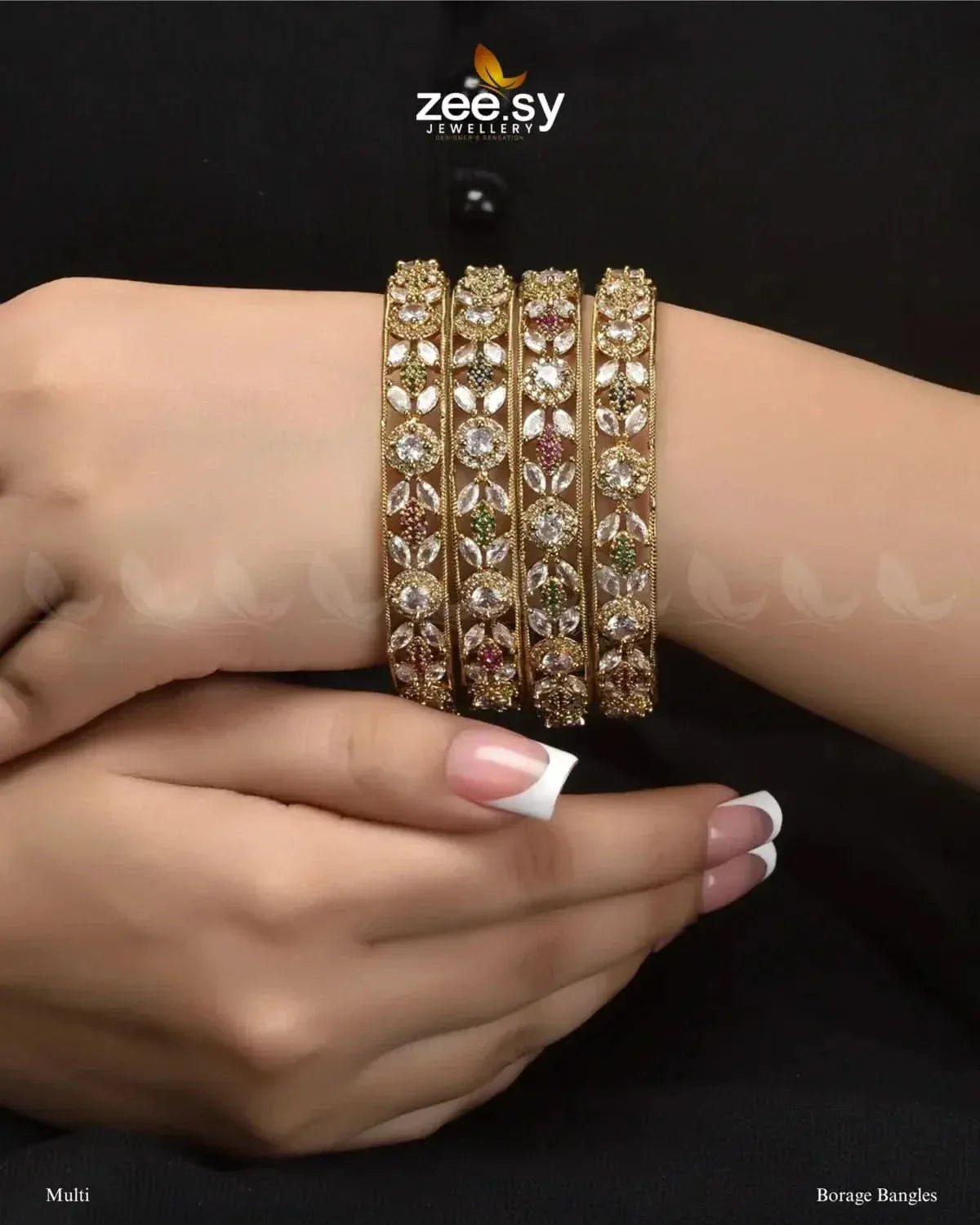 Borage Bangles Multi Bangles - Zeesy Jewellery Pakistan