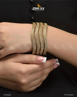 Florus Bangles Champagne BANGLES - Zeesy Jewellery Pakistan | Premium Artificial & Imitation Jewellery