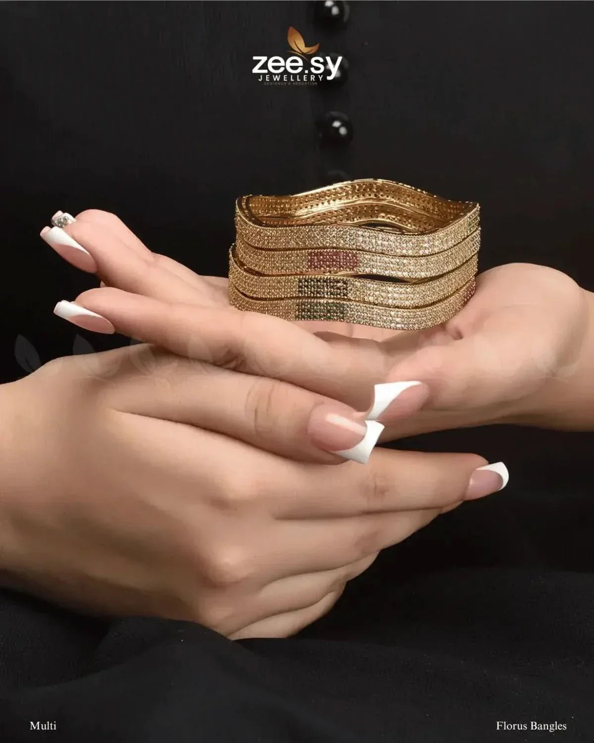 Florus Bangles BANGLES - Zeesy Jewellery Pakistan | Premium Artificial & Imitation Jewellery
