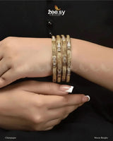 Mazus Bangles Champagne Bangles - Zeesy Jewellery Pakistan