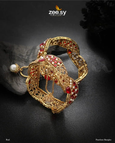 Pearluxe Bangles Red Bangles - Zeesy Jewellery Pakistan | Premium Artificial & Imitation Jewellery
