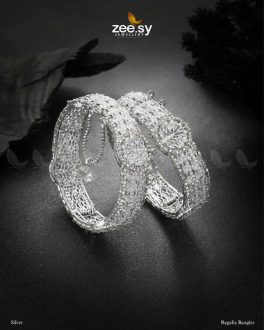 Regalia Bangles Silver Bangles - Zeesy Jewellery Pakistan | Premium Artificial & Imitation Jewellery