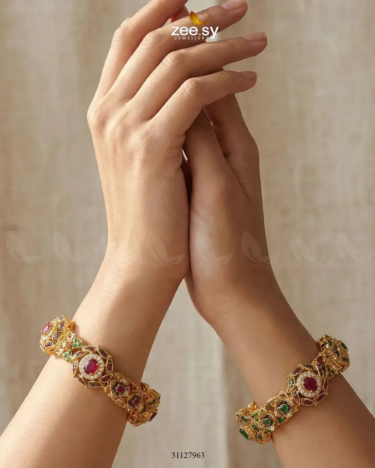 Exquisite Noori Glitz Bangles BANGLES - Zeesy Jewellery Pakistan | Premium Artificial & Imitation Jewellery