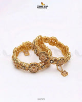 Exquisite Noori Glitz Bangles Champagne BANGLES - Zeesy Jewellery Pakistan | Premium Artificial & Imitation Jewellery