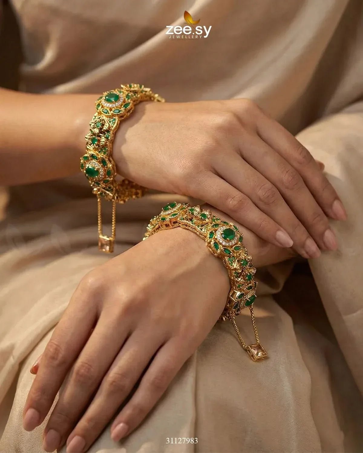 Exquisite Noori Glitz Bangles BANGLES - Zeesy Jewellery Pakistan | Premium Artificial & Imitation Jewellery