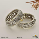 BANGLES-0255 Silver White Bangles - Zeesy Jewellery Pakistan | Premium Artificial & Imitation Jewellery