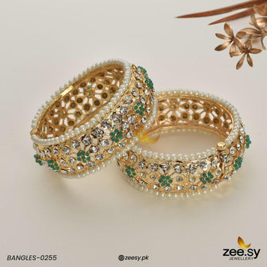 BANGLES-0255 Green Bangles - Zeesy Jewellery Pakistan | Premium Artificial & Imitation Jewellery