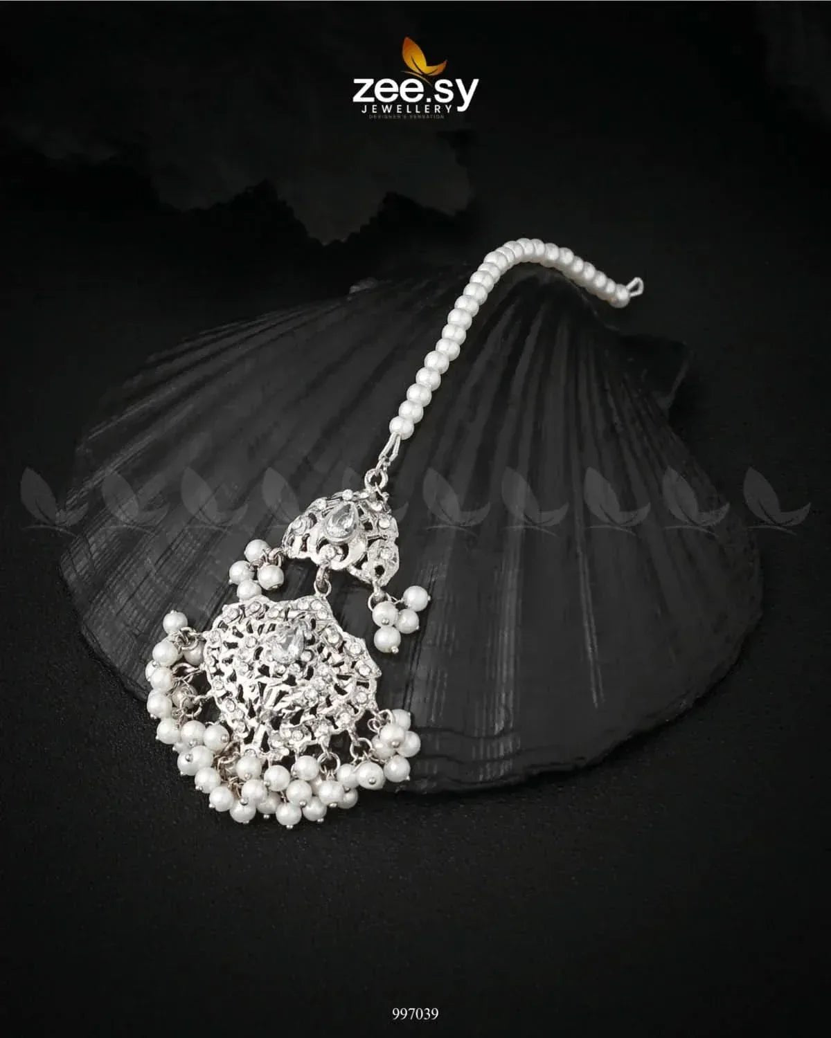Anusha Bindiya Silver White bindiya - Zeesy Jewellery Pakistan | Premium Artificial & Imitation Jewellery